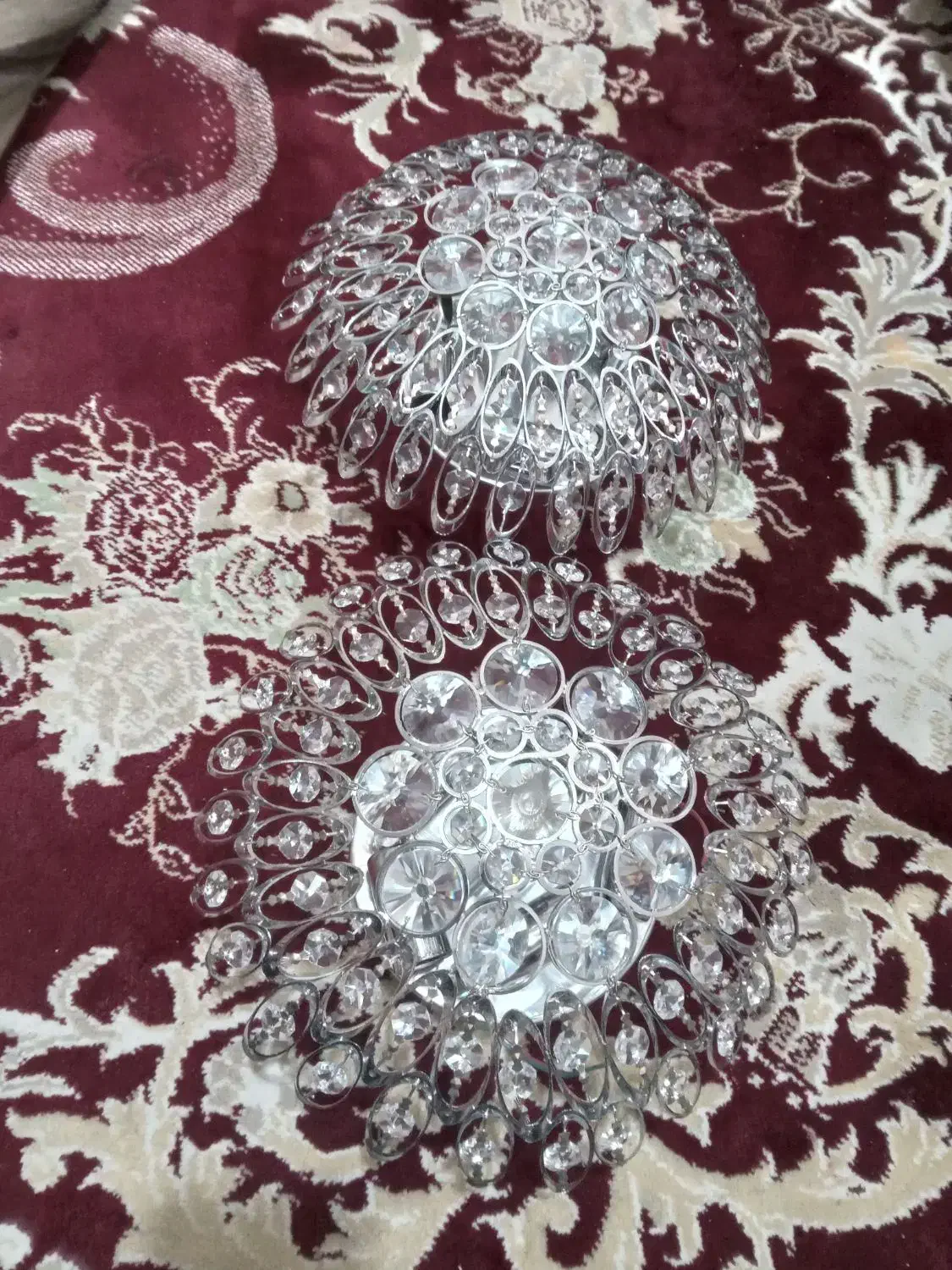 دو عدد لوستر سقفی|لوستر و چراغ آویز|گرگان, |دیوار