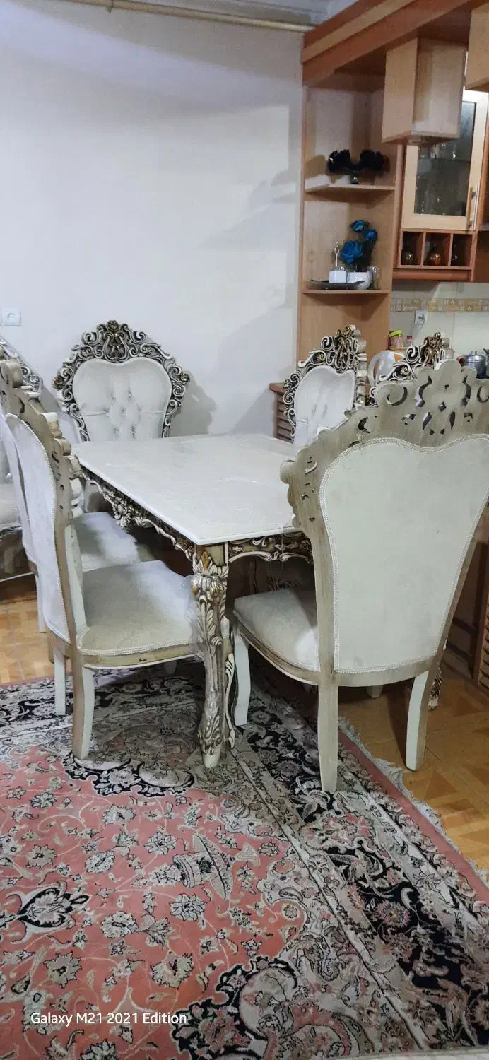 میز نهار خوری ۶ نفره|میز و صندلی غذاخوری|اهواز, بهزاد شهر|دیوار