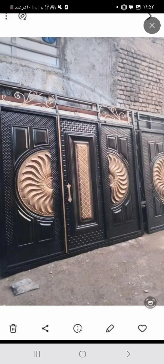 درب آهن آهنی حیاط حیاطی خانه سنگین نو|مصالح و تجهیزات ساختمان|تربت جام, معدآباد|دیوار