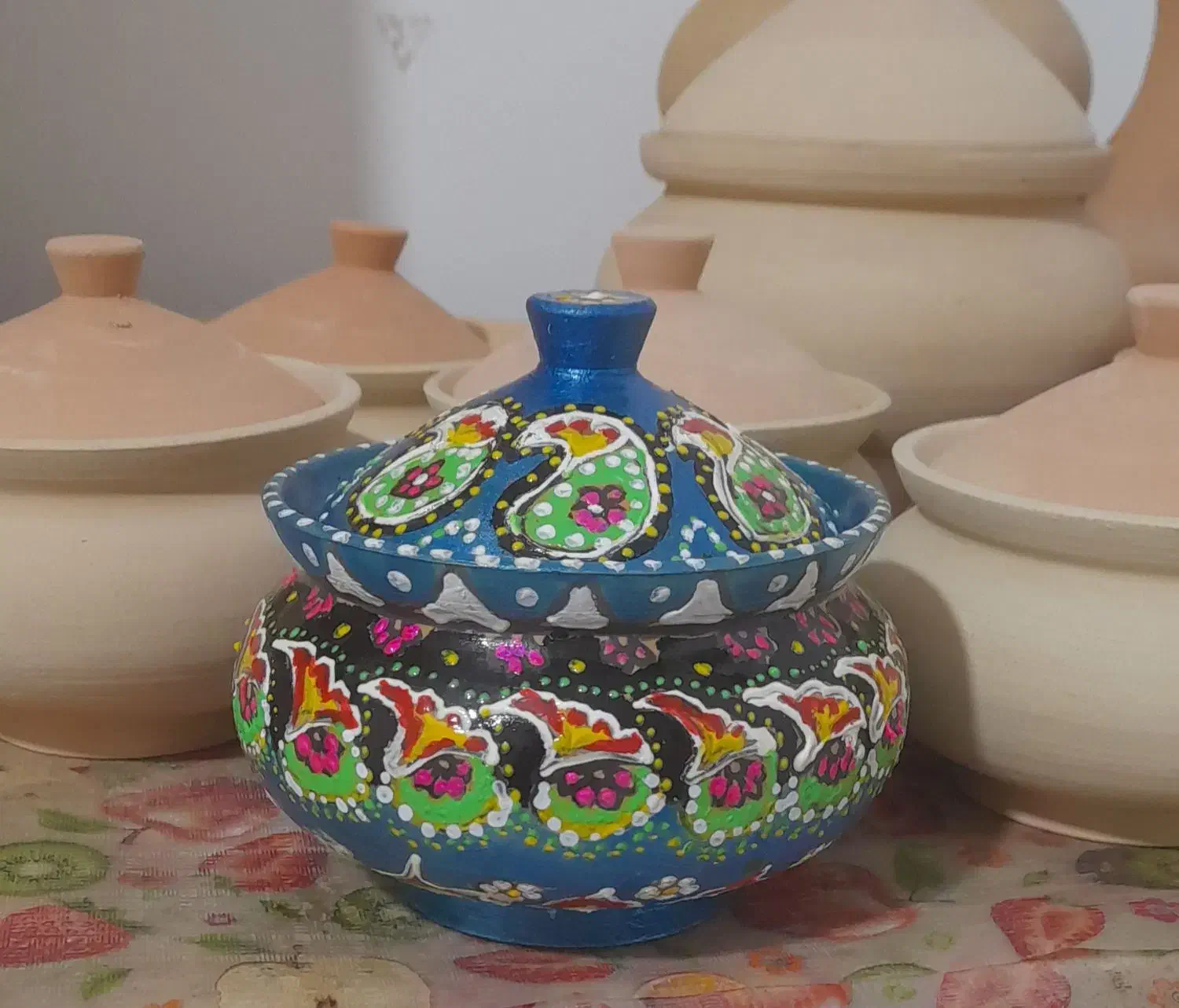 سفارش قندان مینا کاری|ظروف سرو و پذیرایی|شیراز, ظفرآباد|دیوار