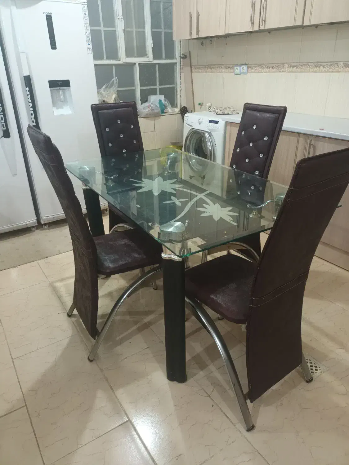 میز نهار خوری ۶نفره|میز و صندلی غذاخوری|دهلران, |دیوار