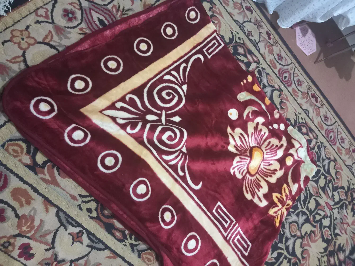 پتو دونفره گلبافت|رختخواب، بالش، پتو|سنندج, |دیوار