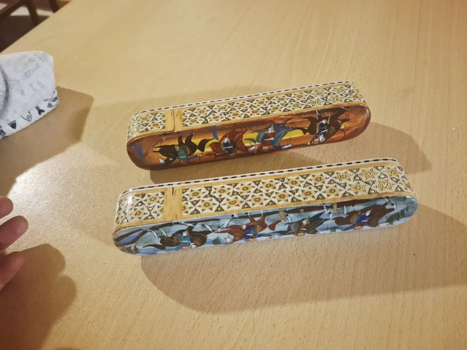 ۲ عدد قلمدان خاتم کار قدیمی|صنایع دستی و سایر لوازم تزئینی|تهران, قزل قلعه|دیوار