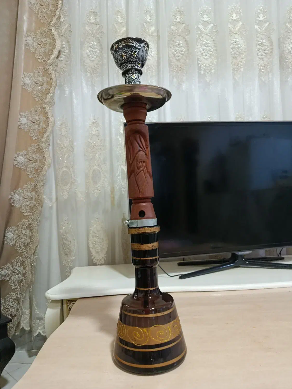 قلیون چوب در حد نو|کلکسیون و سرگرمی|اسفراین, |دیوار