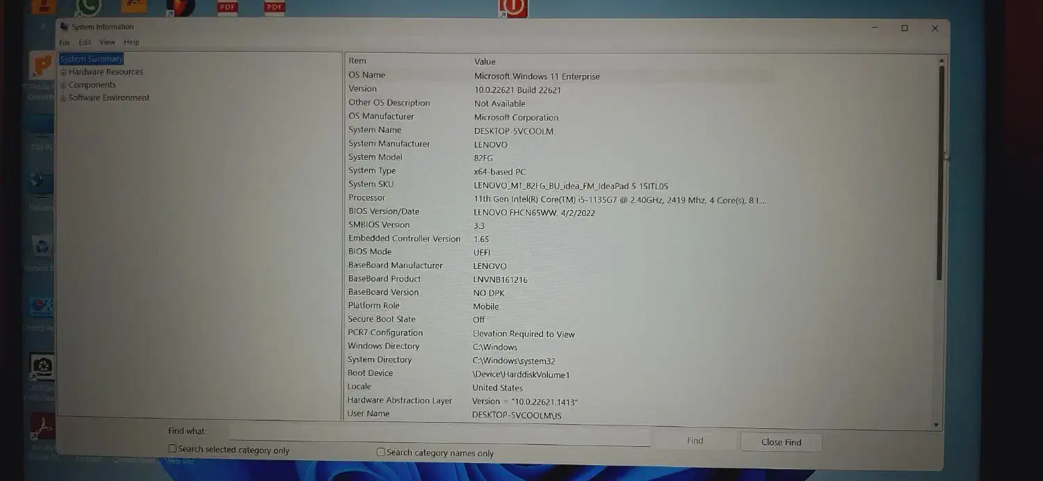 لپ تاپ Lenovo i5 1135 g7|رایانه همراه|ساری, |دیوار