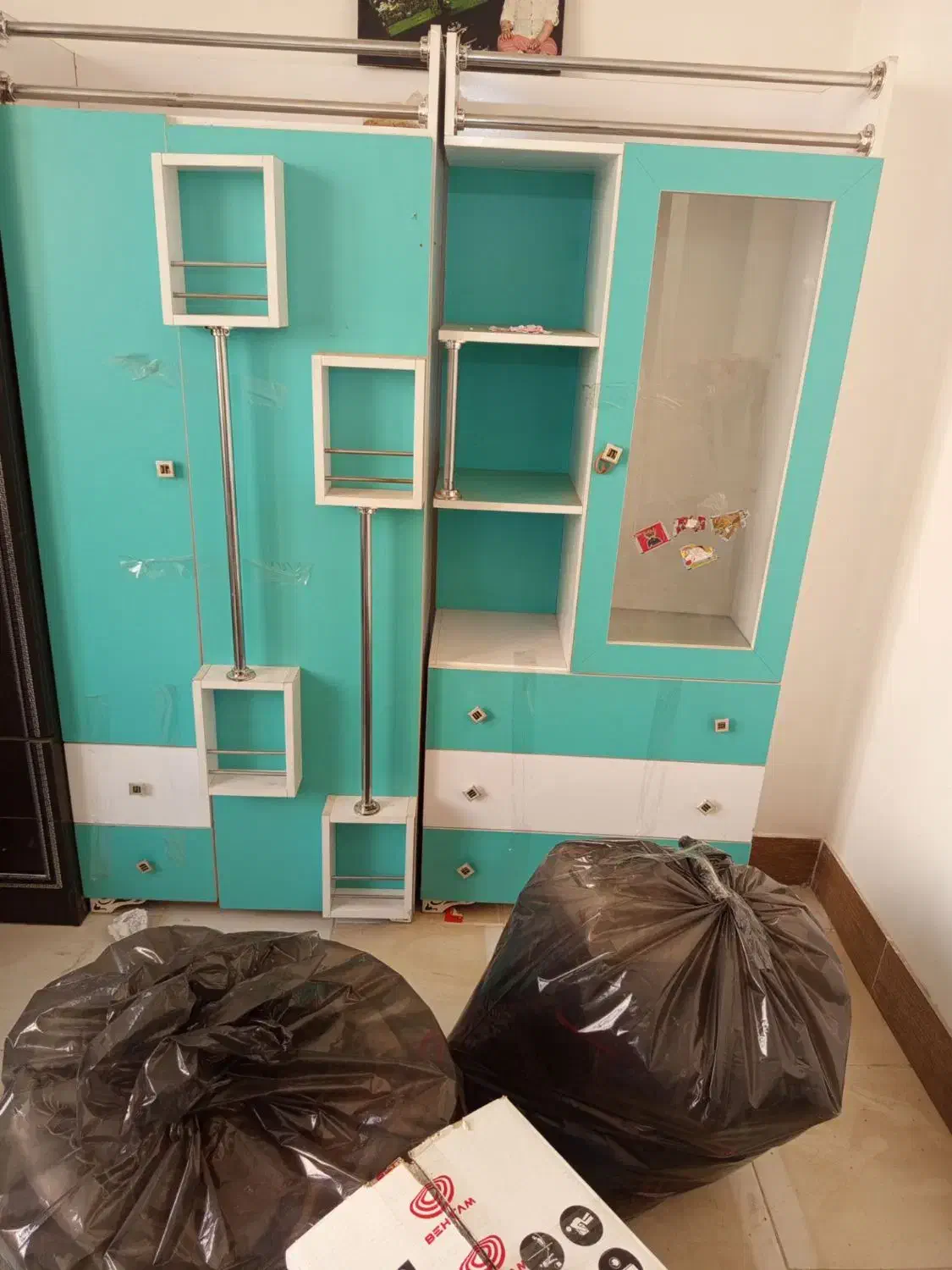 کمد کودک با تخت|تخت و صندلی بچه|اقبالیه, |دیوار