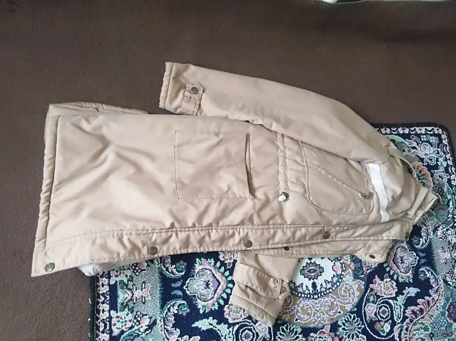 کاپشن کلاه دار،خز دار زنانه|لباس|جوانرود, |دیوار