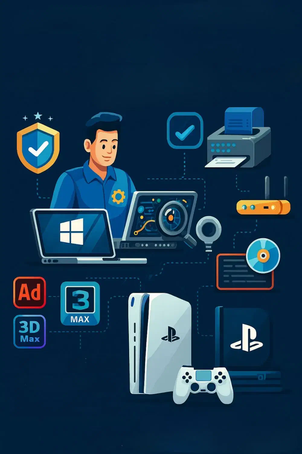 نصب بازی/کنسول/کامپیوتر/عیب یابی/نرم افزار در محل|خدمات رایانه‌ای و موبایل|مشهد, سراب|دیوار