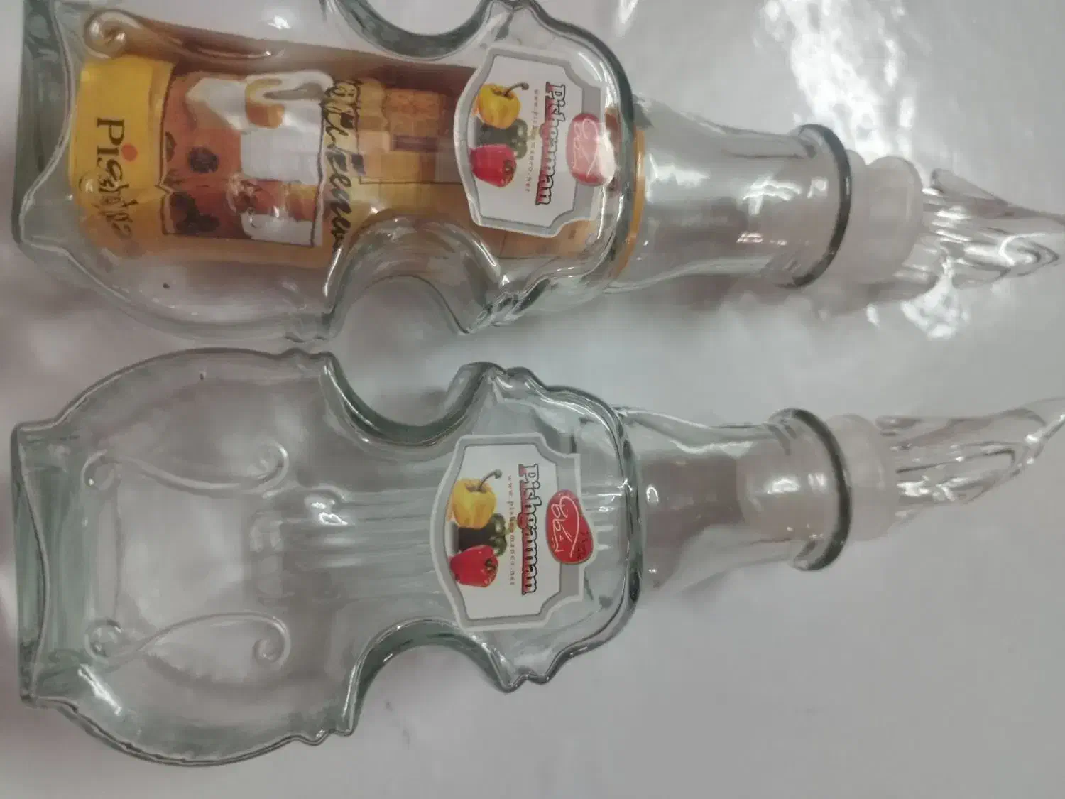 بطری شیشه ای  مخصوص روغن و سرکه دوعددی|ظروف سرو و پذیرایی|مشگین شهر, |دیوار