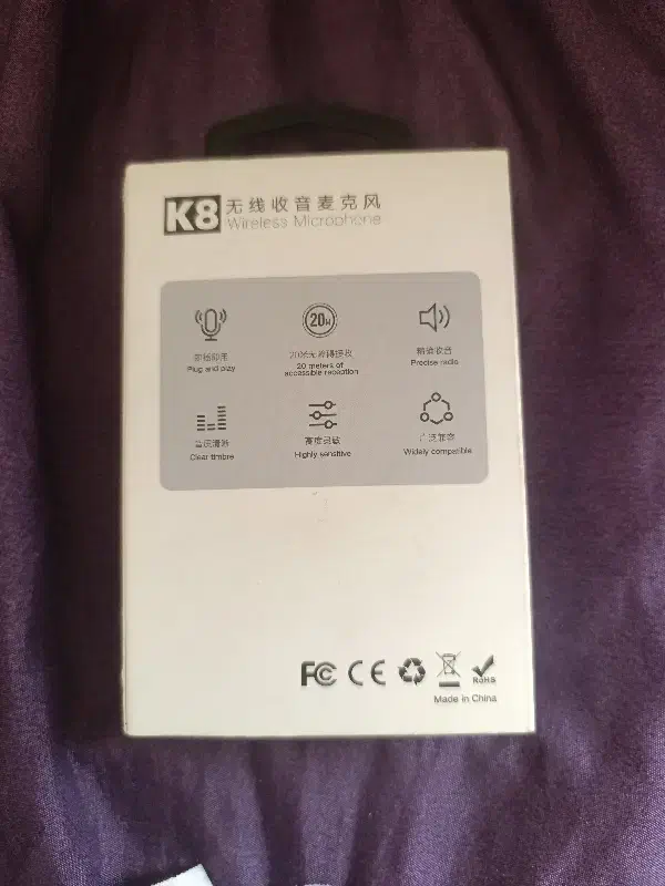 میکروفن بیسیم k8|صوتی و تصویری|تهران, شهرک فرهنگیان|دیوار