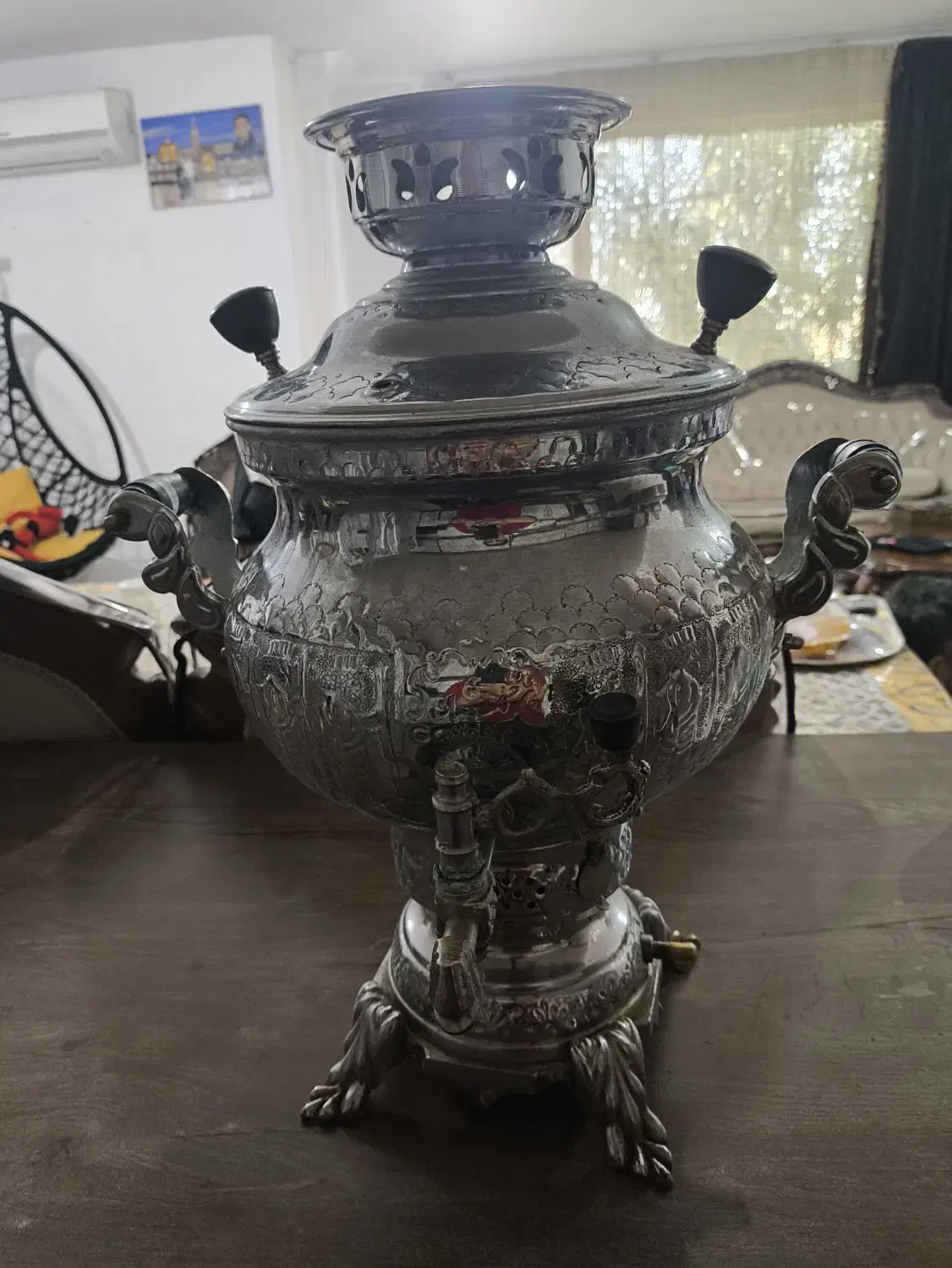 یک عدد سماور سالم هخامنش و جارو برقی سامسونگ سالم|سماور، چای‌ساز، قهوه‌ساز|ازنا, |دیوار