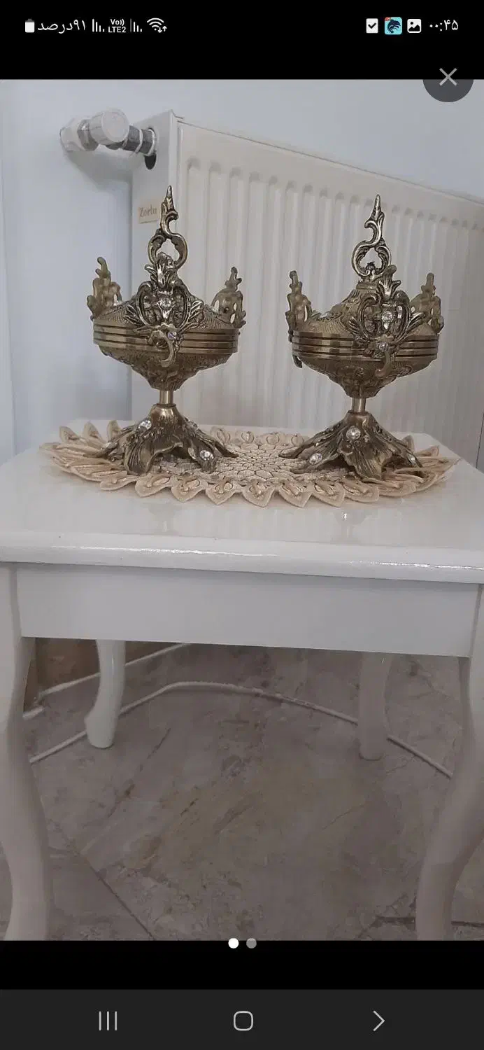 قندان برنز|ظروف سرو و پذیرایی|نظرآباد, نظرآباد|دیوار