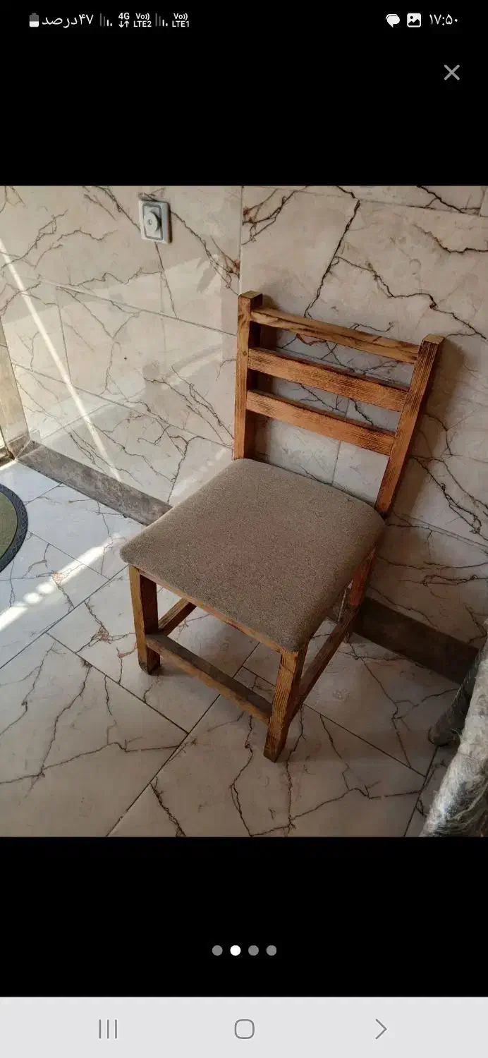 دو عدد صندلی چوبی نو|صندلی و نیمکت|رشت, حمیدیان|دیوار