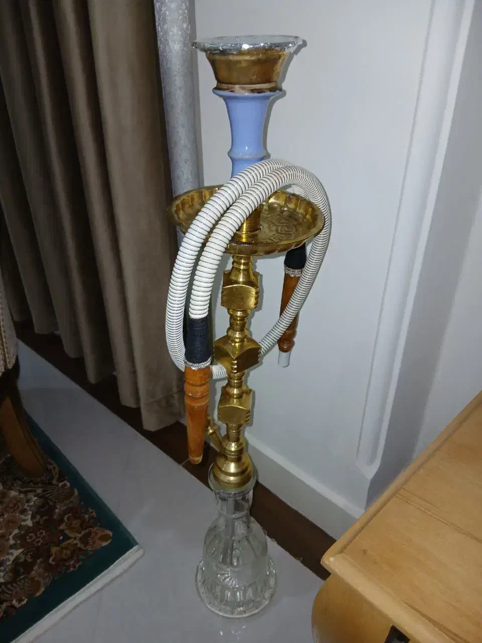 قلیان برنجی به همراه لوازم|کلکسیون و سرگرمی|ملایر, |دیوار