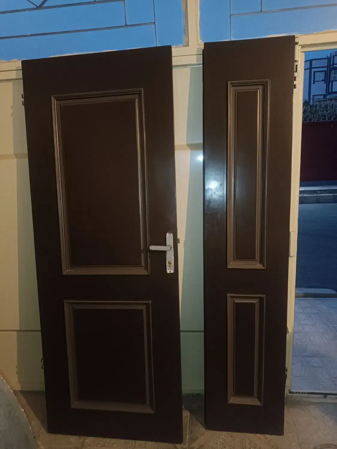 در چوبی دو لنکه در حد نو|مصالح و تجهیزات ساختمان|شاهینشهر, نبوت|دیوار