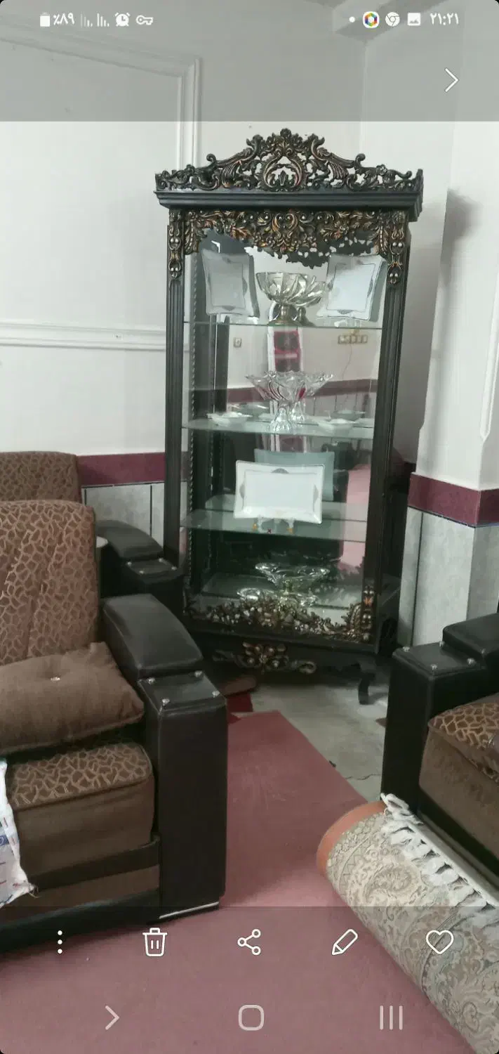 بوفه|بوفه، ویترین، کنسول|گنبد کاووس, |دیوار