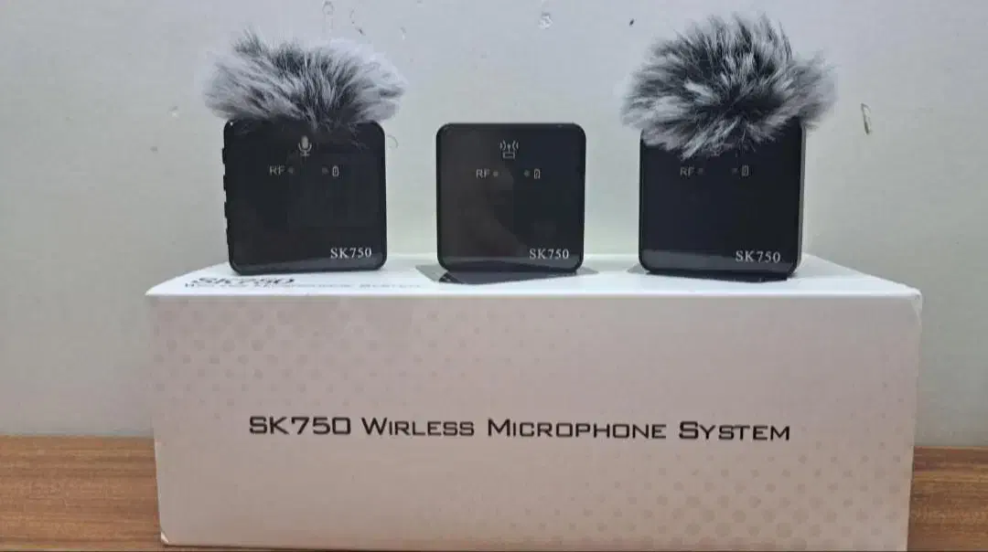 میکروفن وایرلس sk750 دوکاناله (بسته سه عددی)|صوتی و تصویری|تهران, شهران شمالی|دیوار