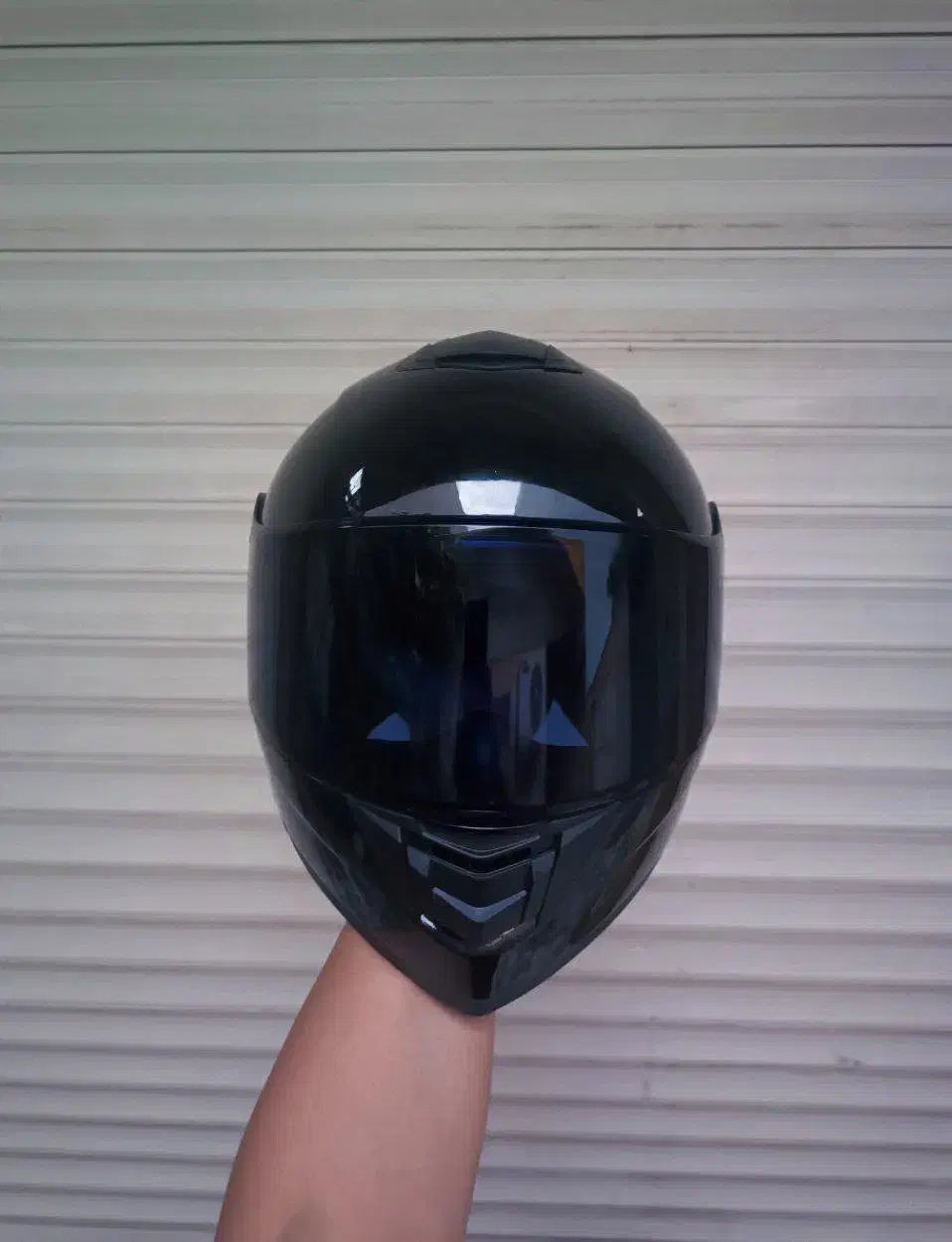 کلاه کاسکت فک متحرک مشکی براق|قطعات یدکی و لوازم جانبی|رشت, دروازه لاکان|دیوار