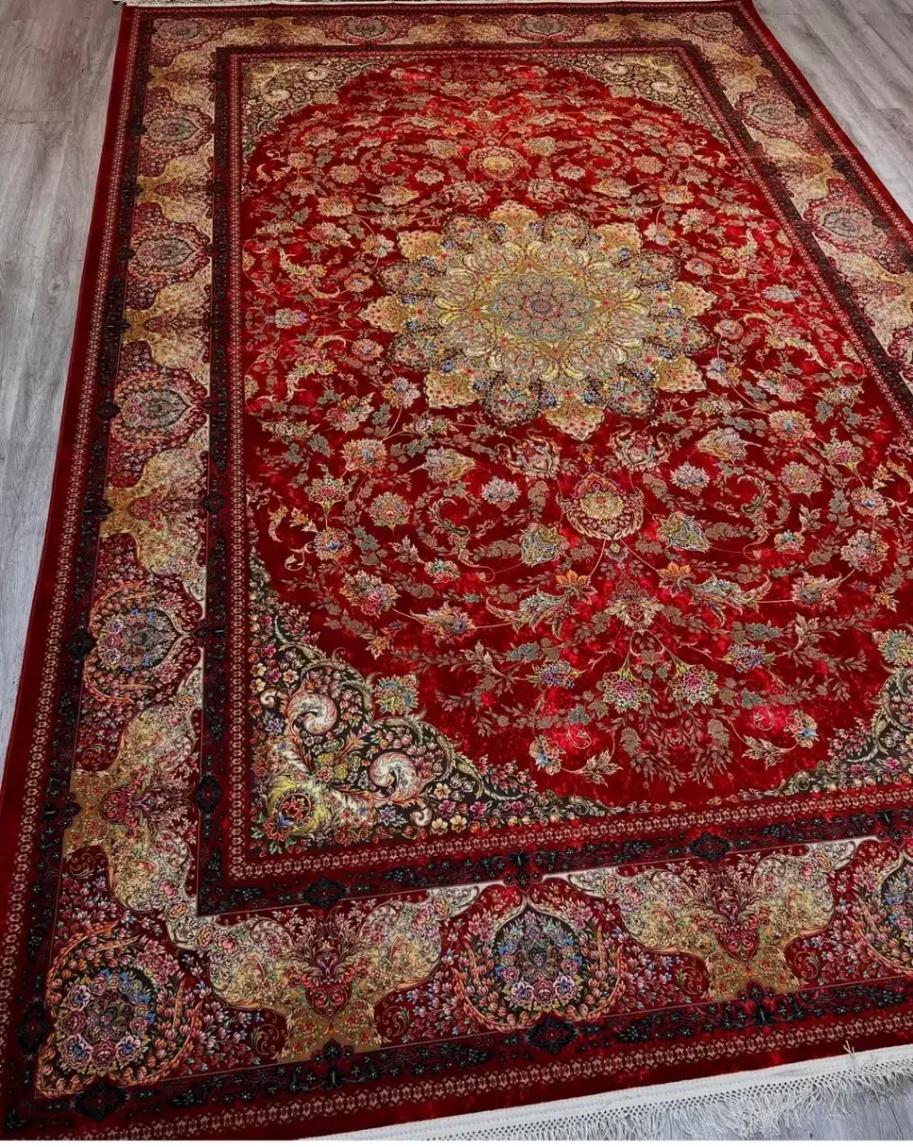 فرش ستاره کویر کاشان در ابعاد مختلف/کرم فیلی لاکی|فرش|شیراز, لاله|دیوار