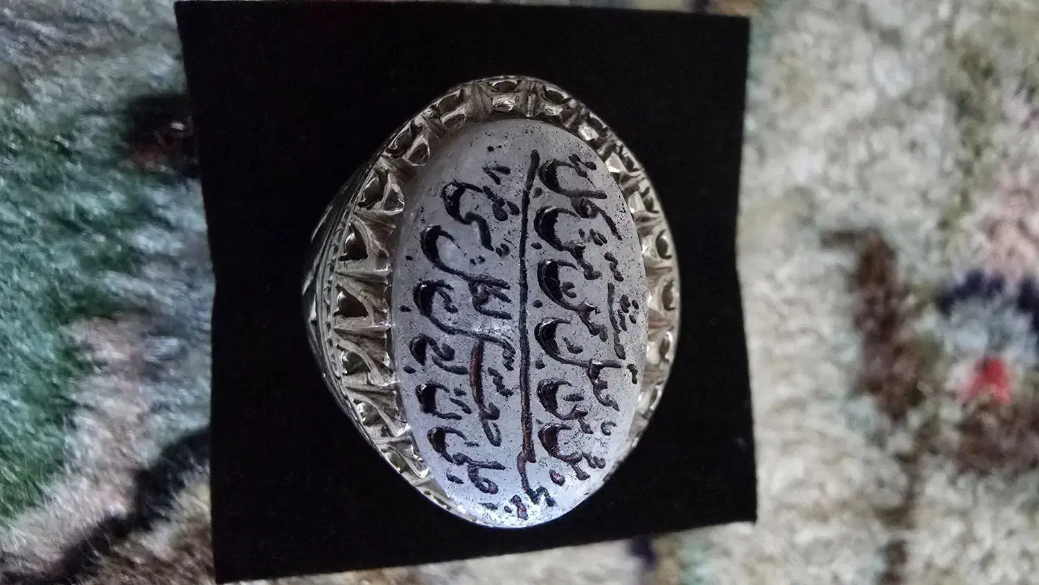 انگشتر نقره دستساز با سنگ حرم امام حسین)ع(|جواهرات|تهران, قیطریه|دیوار