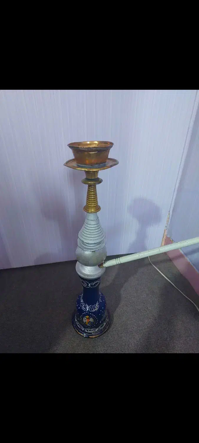 قلیان عتیقه شاهنشاهی و بزرگ|کلکسیون اشیاء عتیقه|شاهینشهر, اقبال لاهوری|دیوار