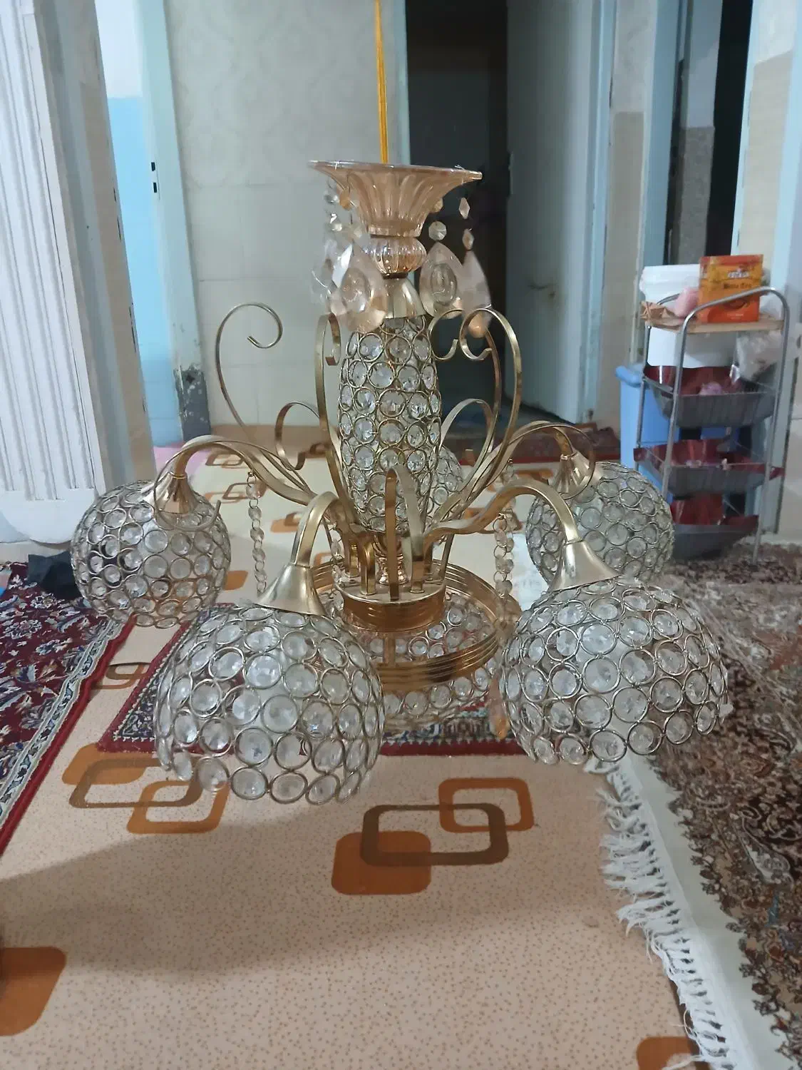 لوستر|لوستر و چراغ آویز|شیراز, تندگویان|دیوار