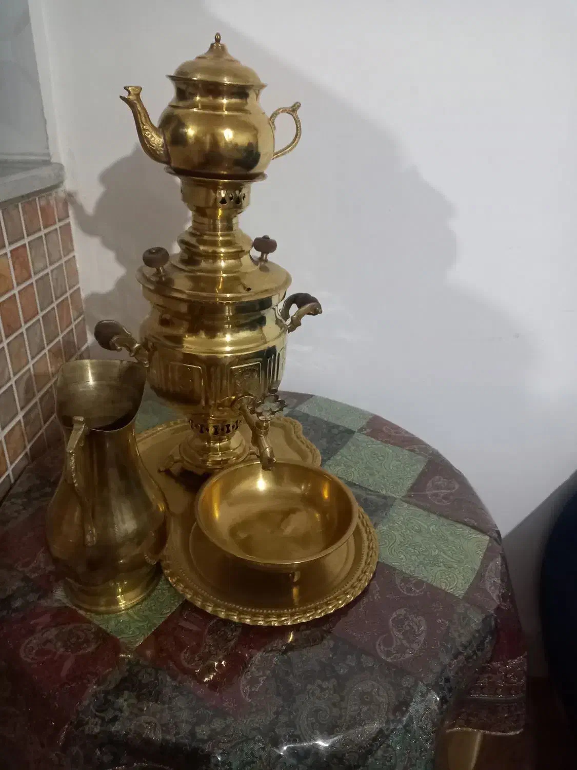 سماور برنجی|سماور، چایساز، قهوهساز|زنجان, |دیوار