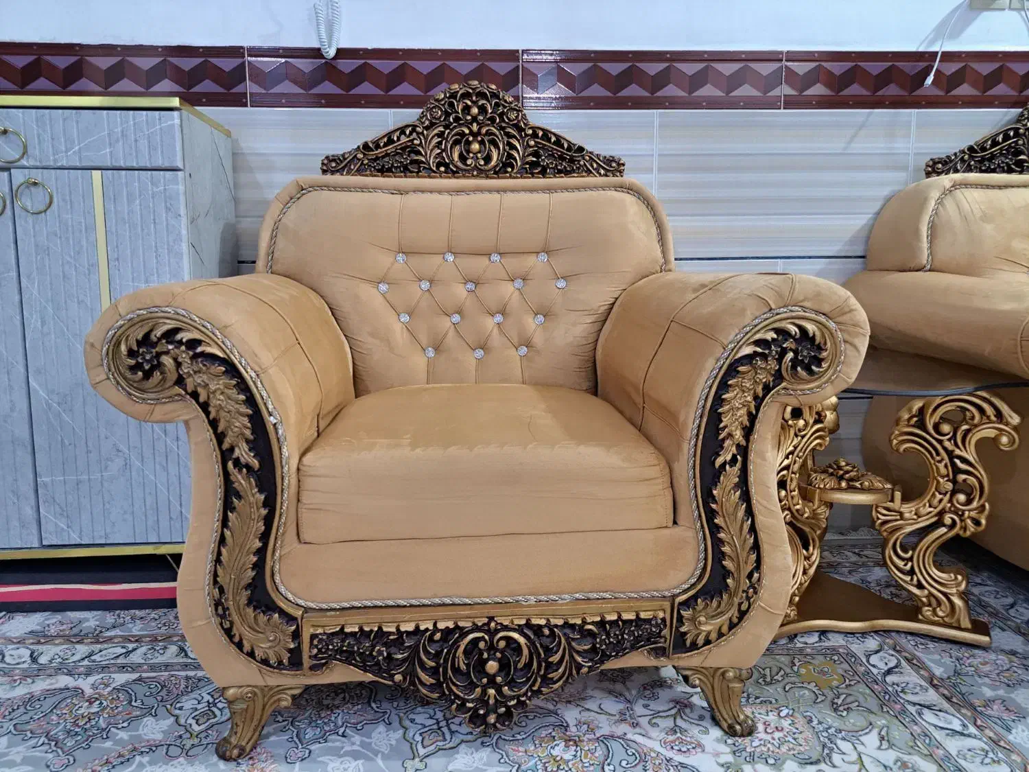 مبل۸نفریهمراهباعسلی|مبلمان خانگی و میز عسلی|بوشهر, |دیوار