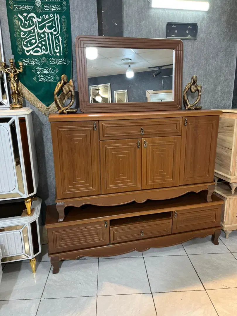 میزتلوزیون وآینه‌کنسول لوکس wood|بوفه، ویترین، کنسول|تهران, شهید رجایی|دیوار