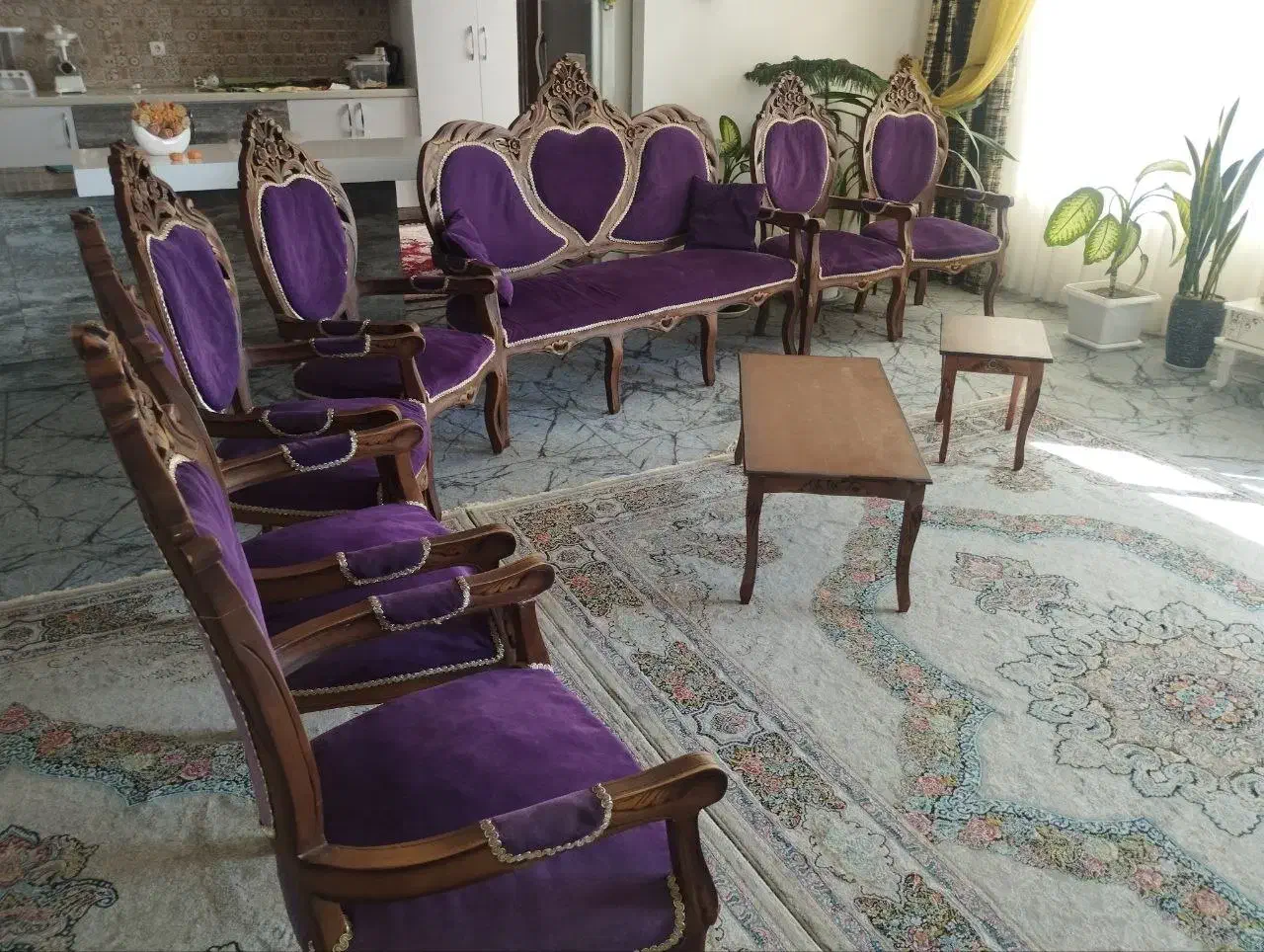 مبل ۹نفره‌فرحی|مبلمان خانگی و میز عسلی|مراغه, |دیوار