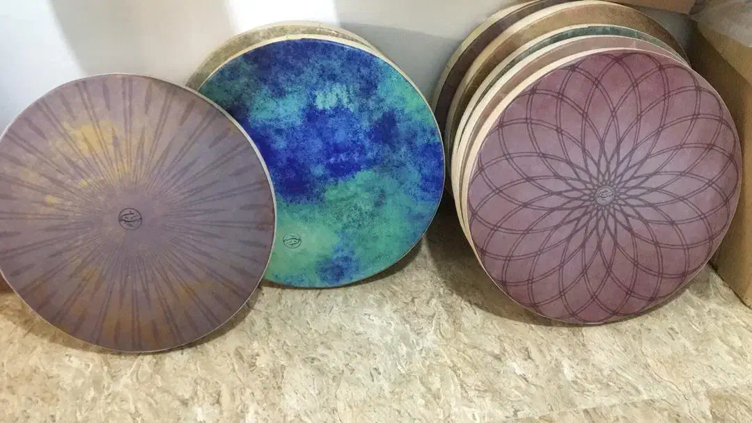 دف طرح دار|سازهای سنتی|کرج, برغان|دیوار