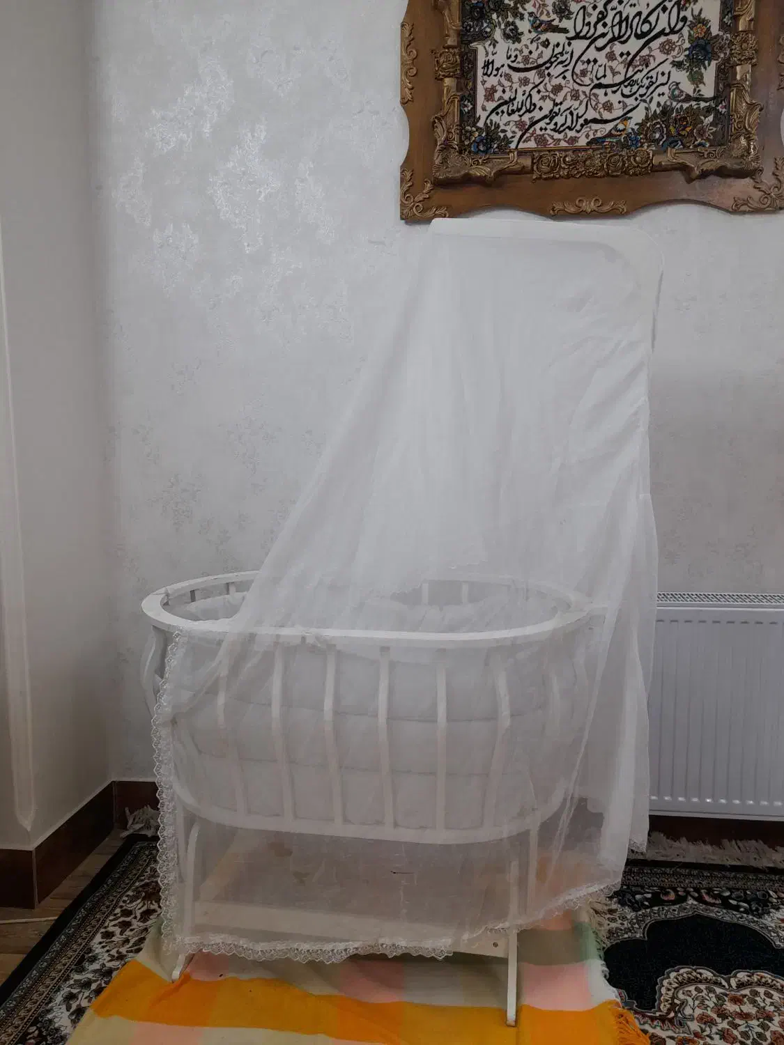 گهواره چوبی|تخت و صندلی بچه|محمدیه-قزوین, |دیوار