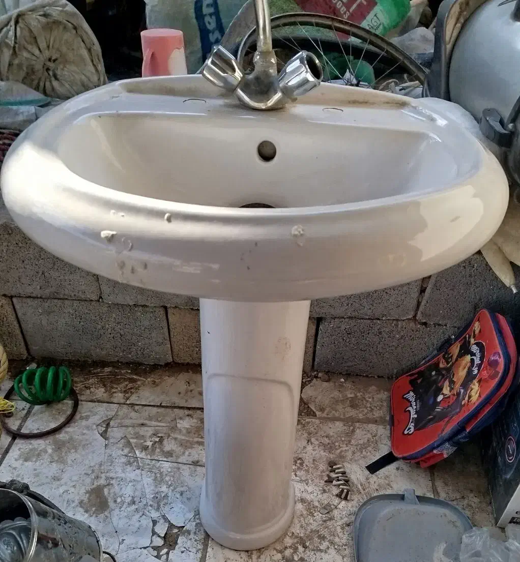 سنگ دستشویی و رو شویی چینی ستارع|لوازم سرویس بهداشتی|خمینیشهر, |دیوار