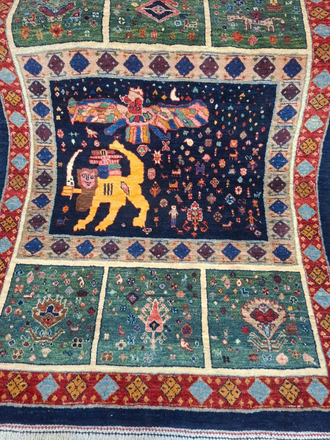 زرع و نیم دستباف قشقایی فرش دستباف|فرش|تهران, منیریه|دیوار