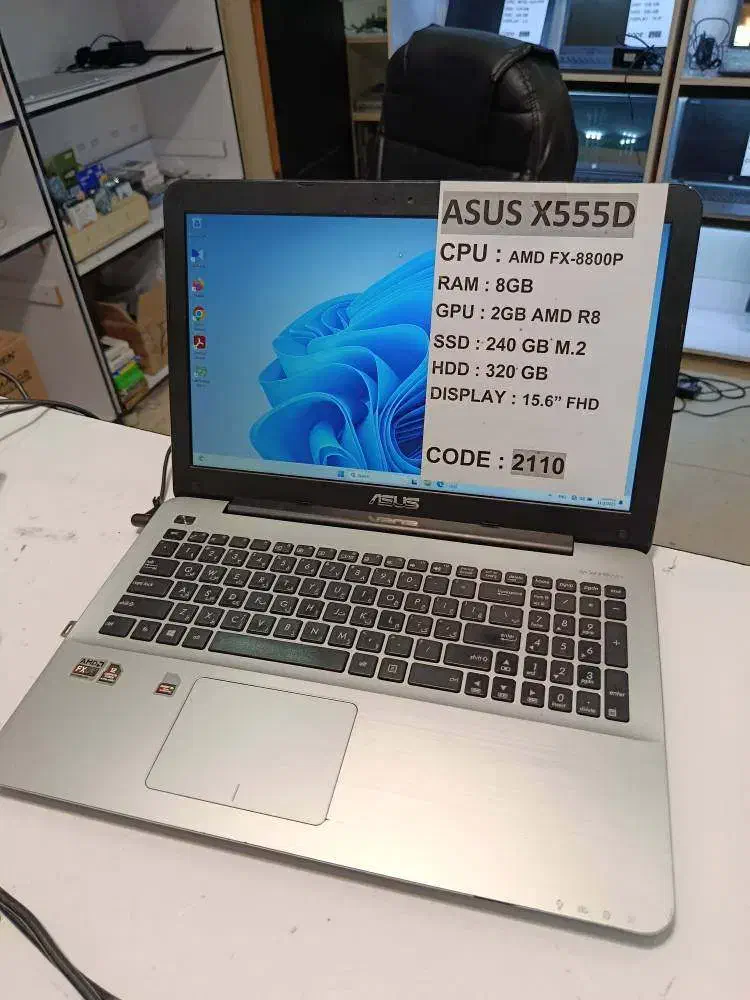 لپ تاپ  ASUS با حافظه SSD و 2 گیگ گرافیک مجزا|رایانه همراه|خرم‌آباد, |دیوار