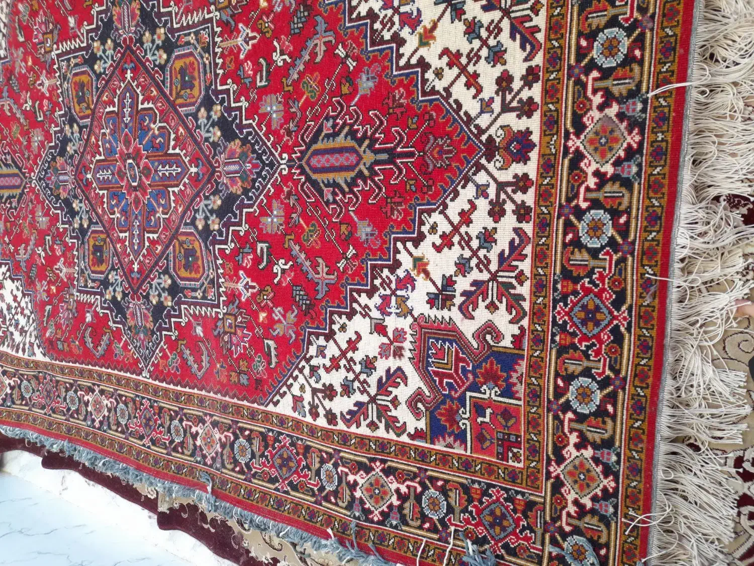 فرش دستبافت پشمی ۶ متری تبریز|فرش|قم, شهرک فاطمیه|دیوار