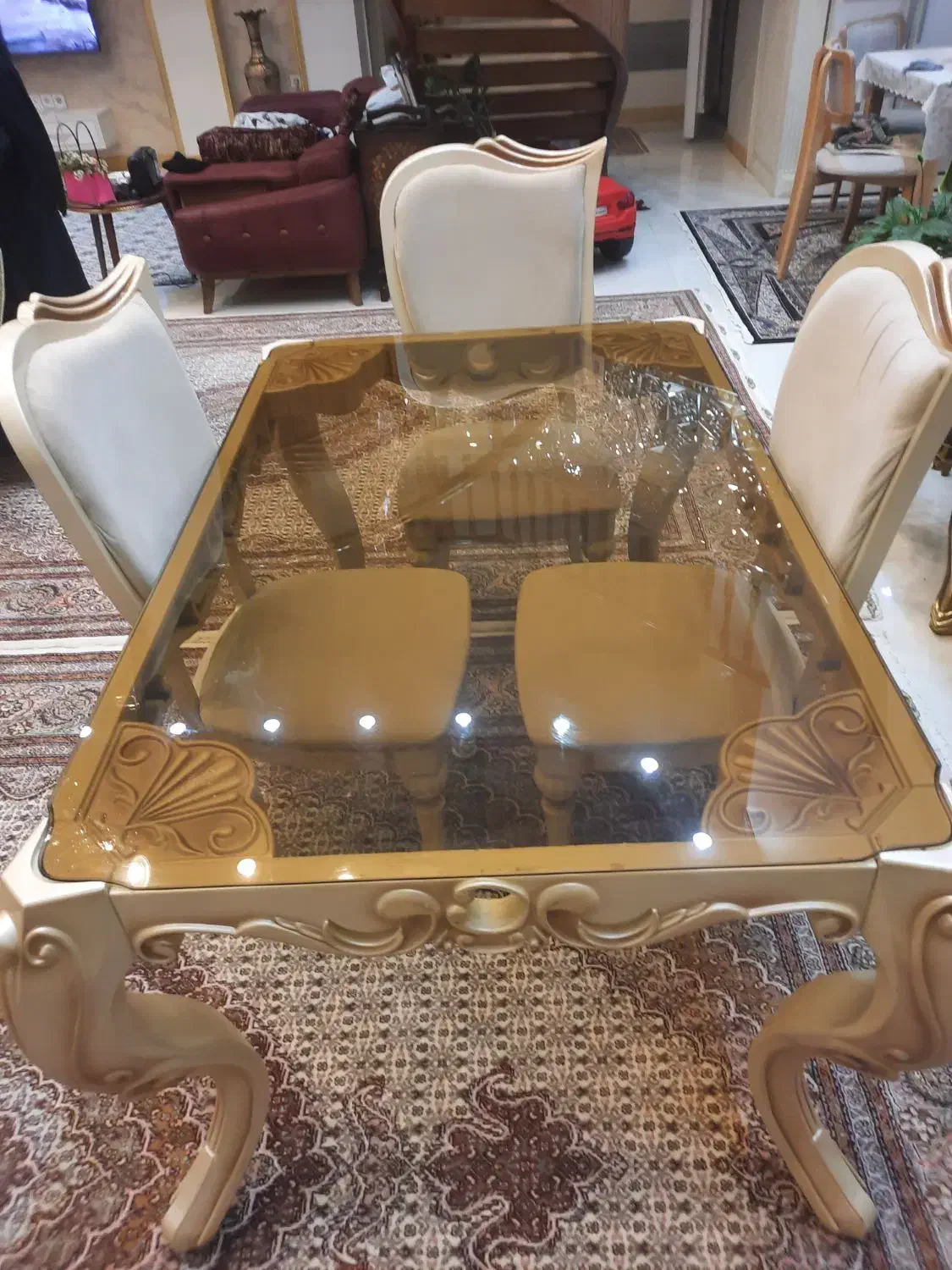 میز نهار خوری|میز و صندلی غذاخوری|قم, زنبیل آباد|دیوار