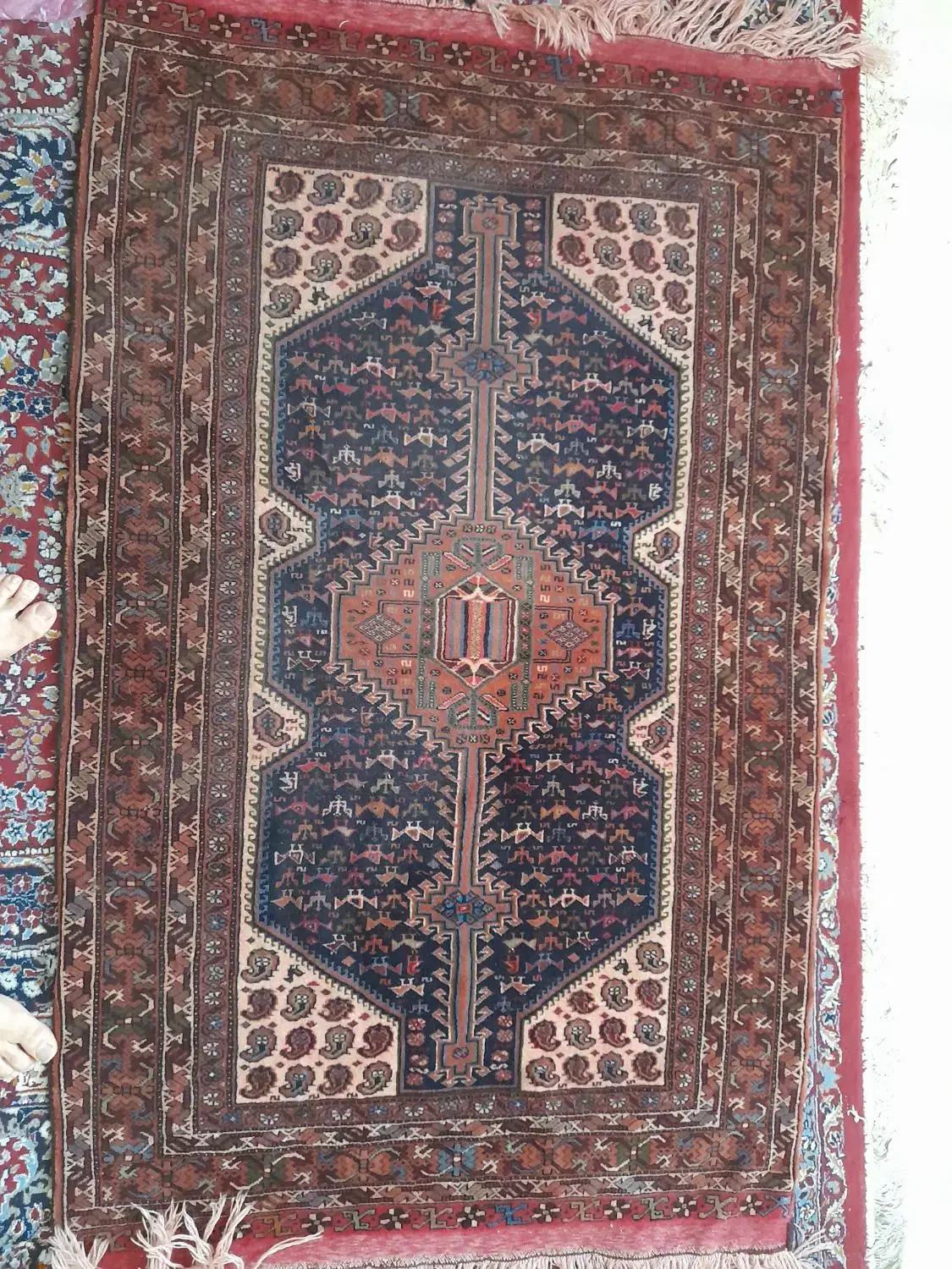 قالیچه دستباف|فرش|کرمان, |دیوار