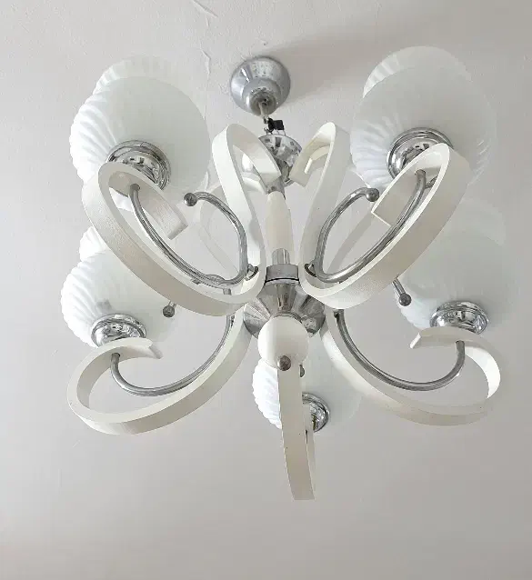 دو عدد لوستر ۵ شاخه|لوستر و چراغ آویز|علی‌آباد کتول, |دیوار