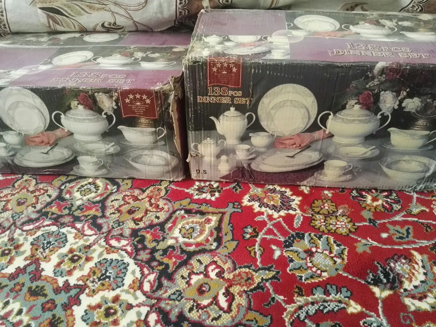 سرویس ظرف چینی ۱۲ نفره شیک|ظروف سرو و پذیرایی|لار, |دیوار