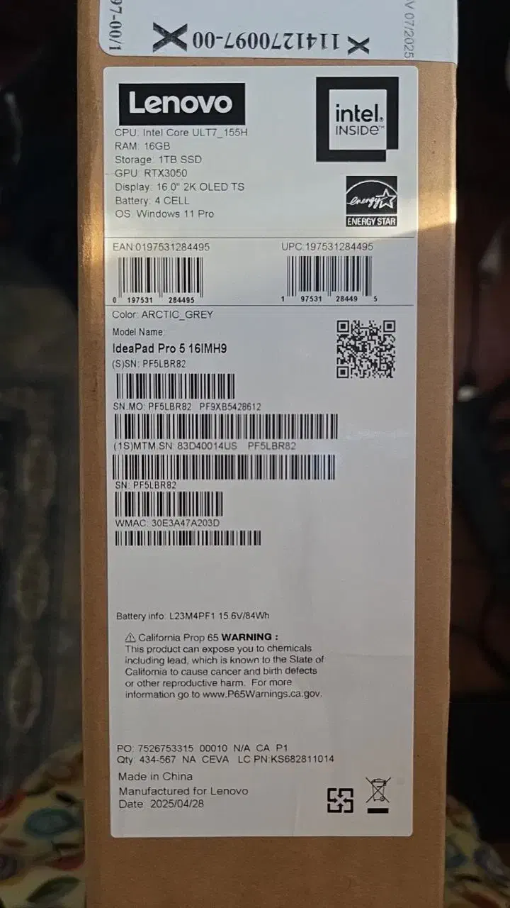 لپتاپ lenovo IdeaPad pro 5|رایانه همراه|مشهد, شهرآرا|دیوار