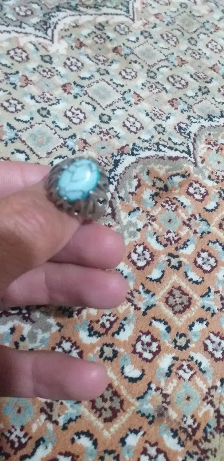 انگشترنقره وفیروزه|جواهرات|الیگودرز, |دیوار
