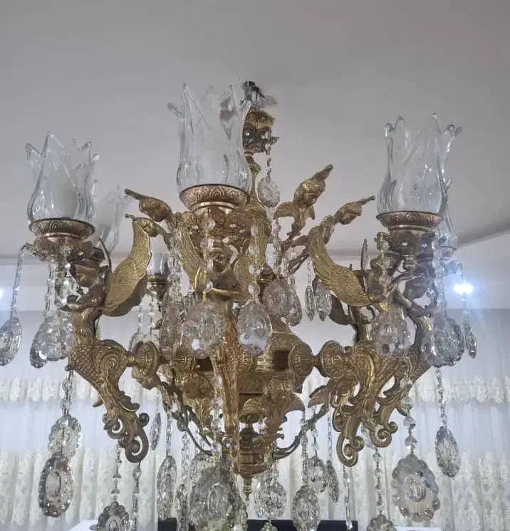 3عدد لوستر برنجی نو|لوستر و چراغ آویز|اراک, |دیوار