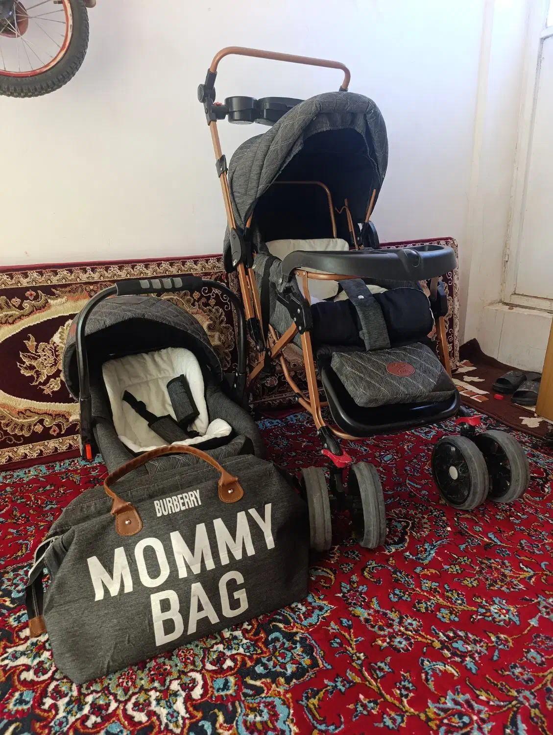 کالسکه و کریروساک بچه در حد نو|کالسکه و لوازم جانبی|سنندج, |دیوار