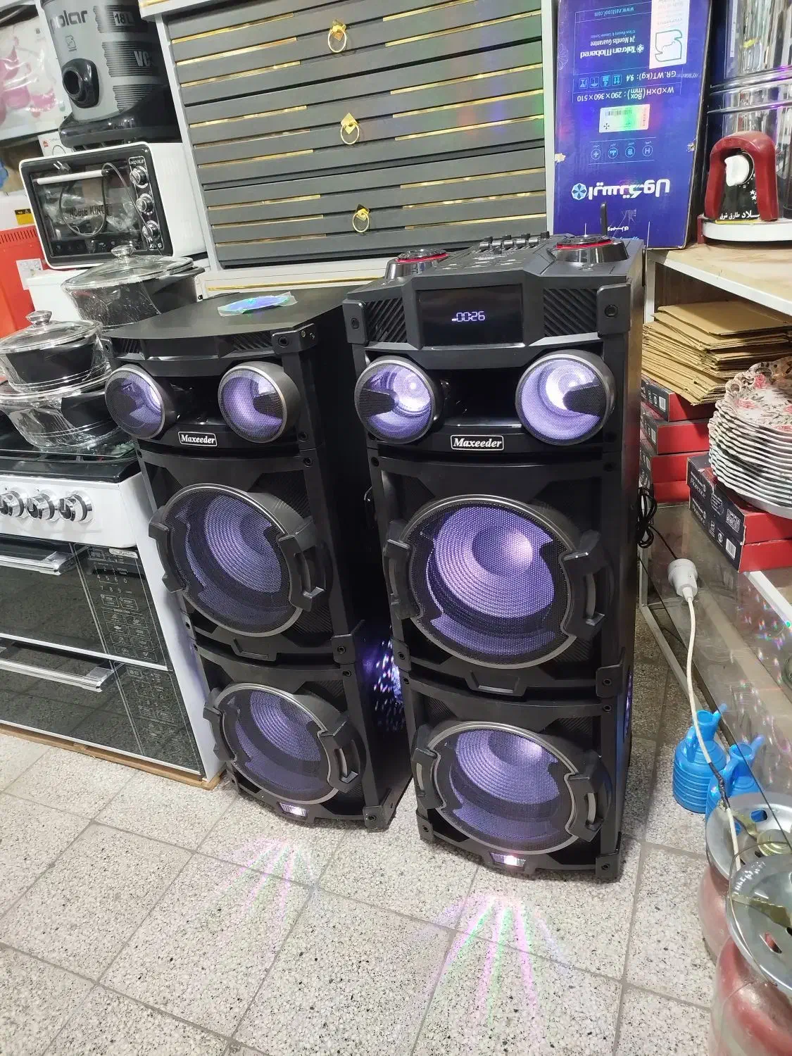 اسپیکر جفتی مکسیدر پرقدرت با گارانتی شرکتی|سیستم صوتی خانگی|شاهرود, |دیوار
