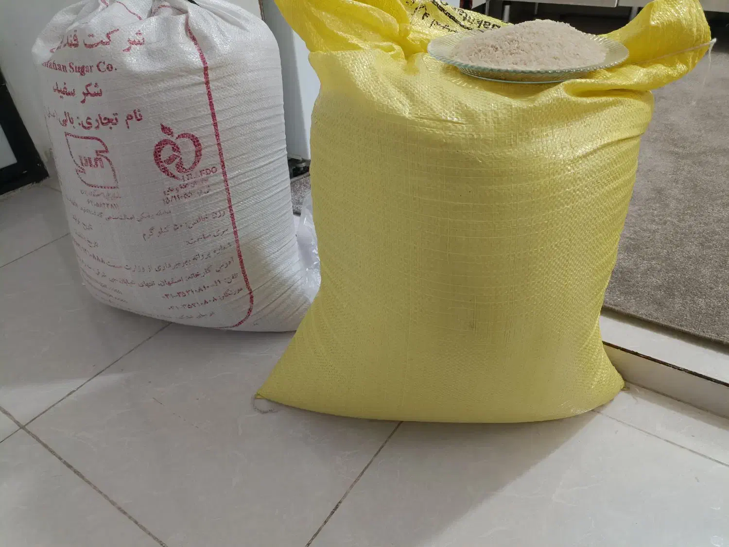 برنج شیروان درجه یک ضیغمی وعنبر طارم کیسه ای ک 250|عمده‌فروشی|سیروان, |دیوار