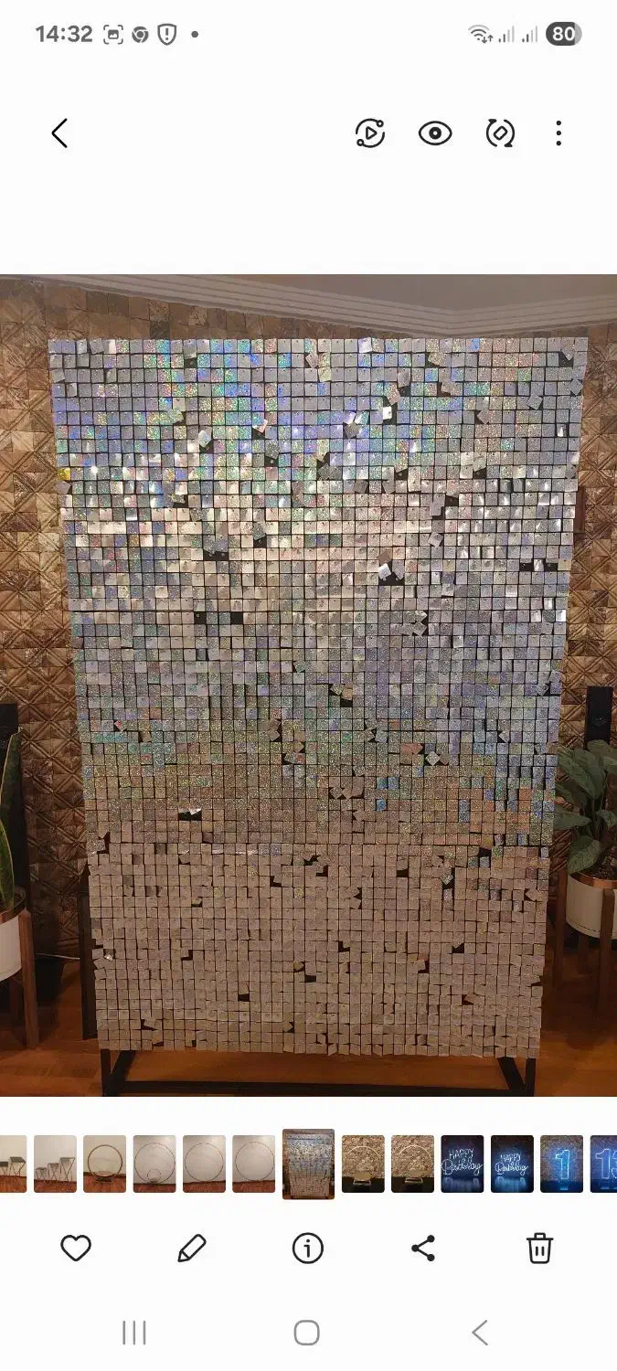 بکگراند پرده پولکی حلقه کیک|صنایع دستی و سایر لوازم تزئینی|تهران, اقدسیه|دیوار