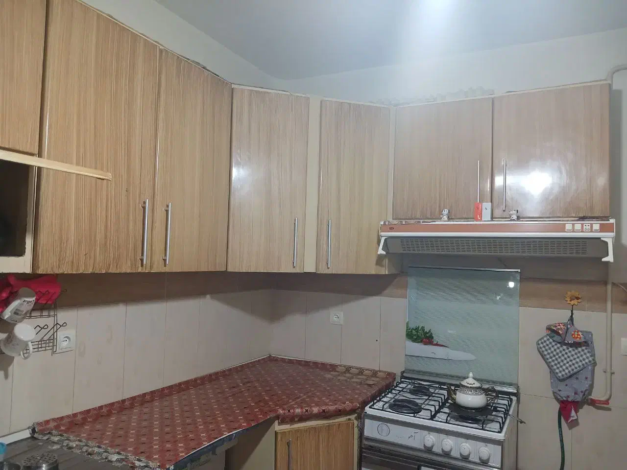 کابینت همراه هود و سینک ظرفشویی|آب‌چکان و نظم‌دهنده ظروف|ابهر, |دیوار