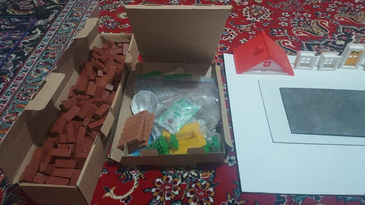 خانه سازی با آجر مینیاتوری واقعی|اسباببازی|صدرا-فارس, فاز ۱|دیوار