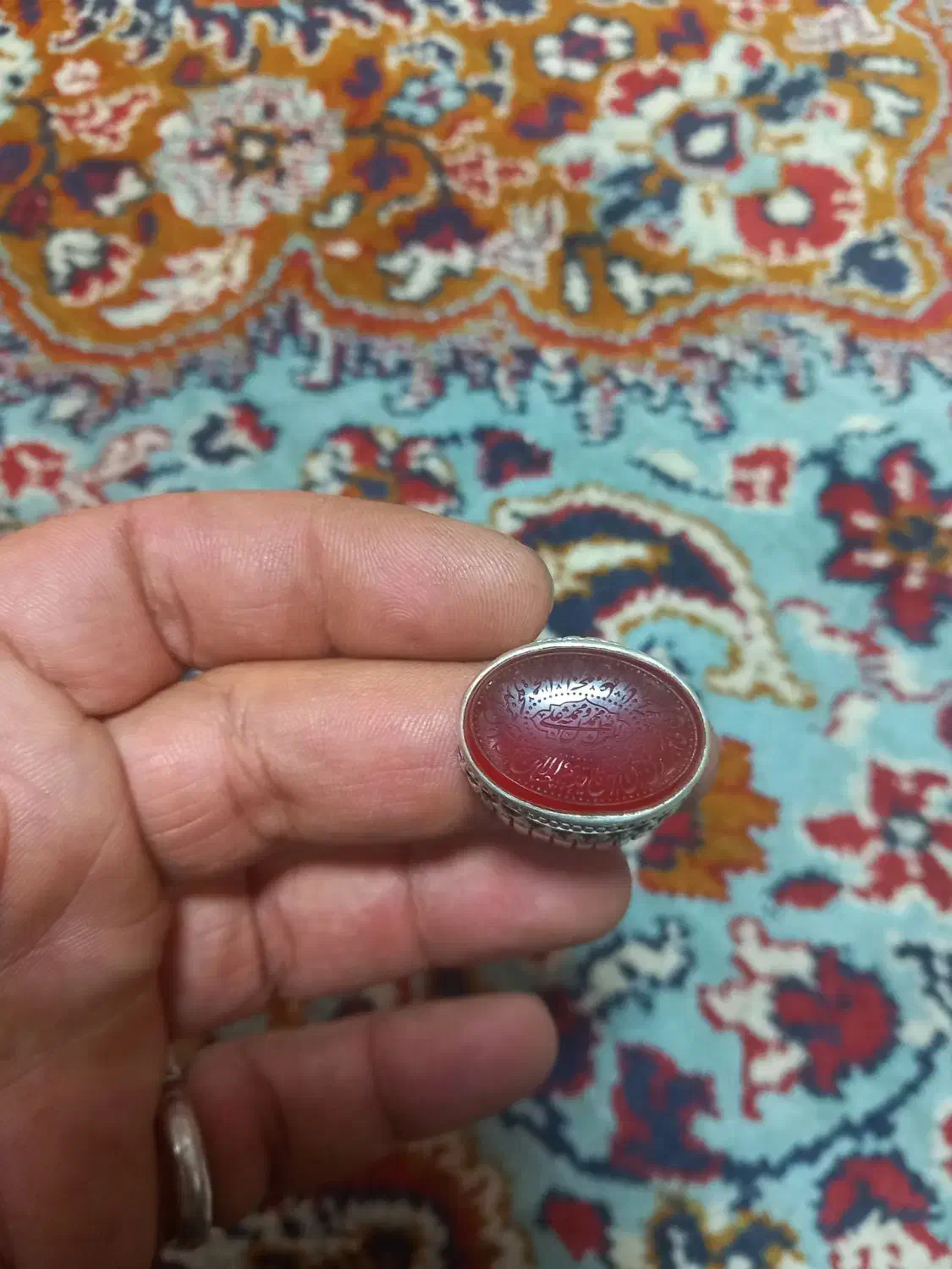 انگشتر تهران رسول،درنگین عقیق یمانی،نوشته|جواهرات|اهر, |دیوار